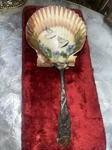 Antique Seashell Spoon Mermaid Handle Souvenir, Ocean Park California - Picture 1 of 8