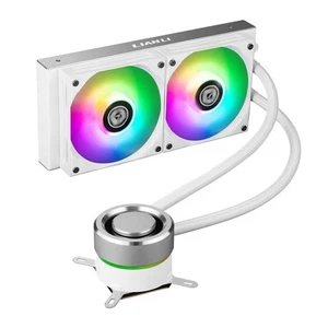 Lian Li Galahad AIO 240 RGB White GA-240A Liquid Cooler - Original Box - Afbeelding 1 van 7