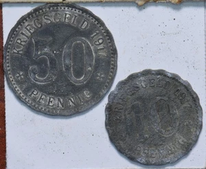 Germany 1917 50/10 Pfenning Hagon 490304 combine shipping - Picture 1 of 2