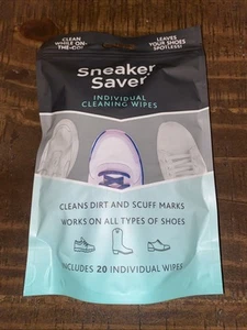 20 Quick on the Go Shoe Cleaning Wipes Dual Textured Individually Wrapped - Picture 1 of 6
