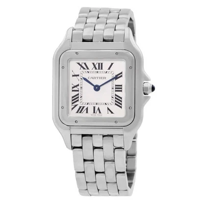 Reloj Cartier Panthère unisex de cuarzo con esfera plateada WSPN0016 Foto 1 de 3
