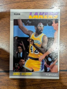 1987-88 Fleer #130 James Worthy - Picture 1 of 2