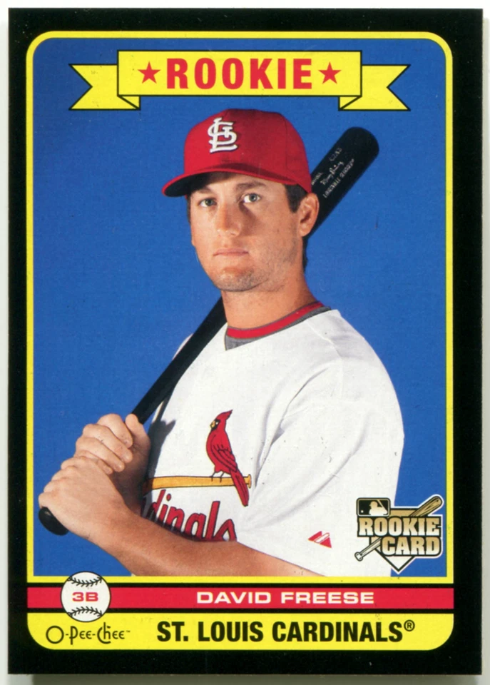 2009 O Pee Chee DAVID FREESE Negro RC Raro SP Cardinals Novato OPC Foto 1 de 1