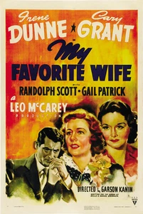 My Favorite Wife (1940) Irene Dunne Cary Grant movie poster print - Bild 1 von 1
