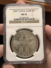 New Listing2004-P Lewis and Clark Silver Modern Commemorative Dollar $1 Ms 70 Ngc