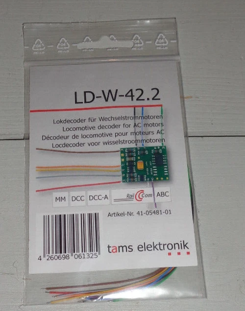 TAMS ELEKTRONIK Tams LD-W-42.2 41-05481-01 Lokdecoder mit Kabel MM/DCC
