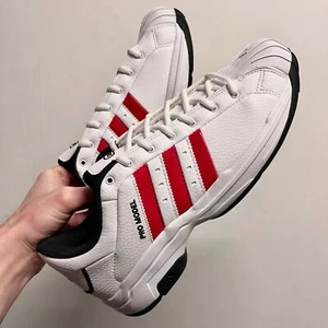 Adidas Pro Modell 2G Low Herren Größe 9,5 Basketballschuhe weiß rot - Bild 1 von 11