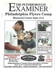 1999 PHILADELPHIA FLYERS AUTO. TRAINING CAMP PROGRAM W/ROGER NEILSON & CASHMAN ! - Picture 1 of 4