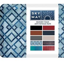 XL 24X70 Sky Solutions Anti Fatigue Floor Mat - 3/4" Thick Kitchen Rug Blue 