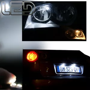 Pour BMW E36 Ampoules LED blanc resistance Veilleuses Feux Stationnement Plaque - Picture 1 of 2
