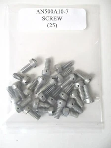 AN500A10-7 Füllstoffkopfschraube 10-24 x 7/16" Schlitz gebohrter Kopf - Menge 25 - Bild 1 von 4