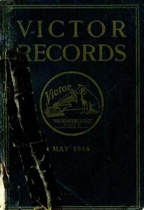 VICTOR RECORDS CATALOGUE MAY 1916 - Bild 1 von 1