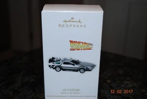 2012 Hallmark Zurück in die Zukunft OUTATIME DeLorean Auto Professor Marty McFly NEU - Bild 1 von 2