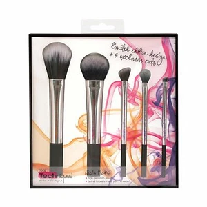 Real Techniques Nic's Picks 5x Stück Metallic Silber Pinsel Set - Limited Edition - Bild 1 von 3