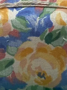 NOVELTY FLORAL PRINTS COTTON FABRIC RIBBON Cottage Core 80s 90s Vintage - Picture 1 of 5