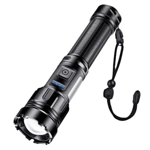 Torcia Torcia LED 1000000 Lumen Super Luminosa Ricaricabile Tattica Esterno - Foto 1 di 14