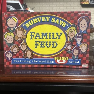 Vintage 1998 “Survey Says” Family Feud Board Game Ft. The Bullseye Round-Sealed - Picture 1 of 6