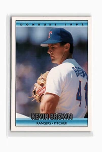 Kevin Brown Baseball #55b 1992 Donruss Texas Rangers - Picture 1 of 2