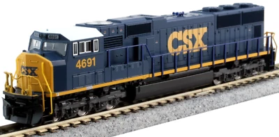 KATO 1767616DC N SCALE EMD SD70M Flat Radiator DCC CSX #4697  176-7616-DCC - Image 1 of 2