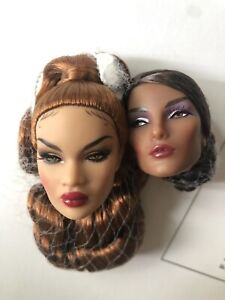 Fashion Royalty Integrity Toys NU.Face Nadja Elyse Doll Heads Lots 2