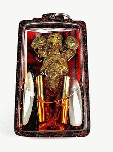 3 HEADS KUMAN PRAI KASIP TAKRUT YANT OIL PENDANT GAMBLING TALISMAN THAI AMULET - Picture 1 of 23