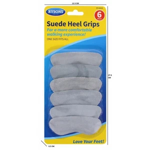 Suede Heel Grips Comfort Shoes Blister Anti-Slip Walking One Size Value 6 Pack - Picture 1 of 4