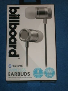 Auriculares inalámbricos Billboard BB487, plateados, ¡nuevos! - Imagen 1 de 2