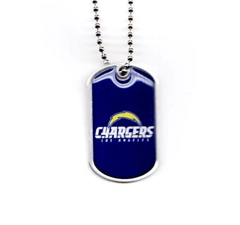 Los Angeles Chargers Domed Dog Tag Necklace Cover