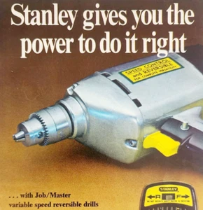 1968 Stanley Tools Mini Catalogue Advertisement Vintage Booklet Drills DWF23 - Picture 1 of 4
