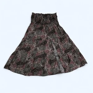 TRUE CRAFT Multicolor Tiny Floral Knee Length Skirt Size S Boho Cottagecore - Picture 1 of 7