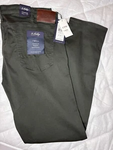 34 Heritage Courage mittelhoher Bund gerades Bein grün weich Stretch Herren 40 x 34 $ 185 Neu mit Etikett - Bild 1 von 8