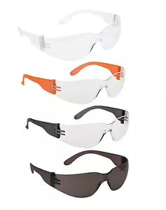 Portwest PW32 Wrap Around Safety Spectacle Glasses Lightweight Various Lens - Picture 1 of 2