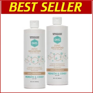 Champú de zinc de uso diario 16 oz paquete de 2 - brillo y manejabilidad para todo el cabello - Imagen 1 de 9