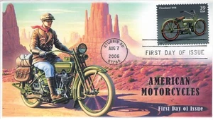 AO-4086-3, 2006, American Motorcycles, Cleveland, FDC, Add-on Cachet. Standard P - Picture 1 of 1