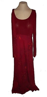 Nuevo Vestido, St. Tropez West, Park Avenue Rojo Vino Floral Tejido Elástico Largo 10 Foto 1 de 4