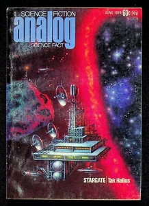 Science Fiction Analog June 1974 George R.R. Martin A Song for Lya Won 1975 Hugo - Imagen 1 de 3