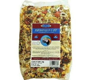 J&J PARROT LEAN & FIT 2kg, 6kg, 12.75kg : Premium Bird Food Low Fat bpl Feed Mix