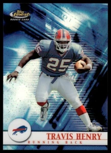 2001 Finest Travis Henry Rookie /1000 Buffalo Bills #140 - Picture 1 of 2