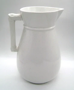 1897-1904 Homer Laughlin Ironstone Column Handle Pitcher Early Eagle on Lion - Picture 1 of 9