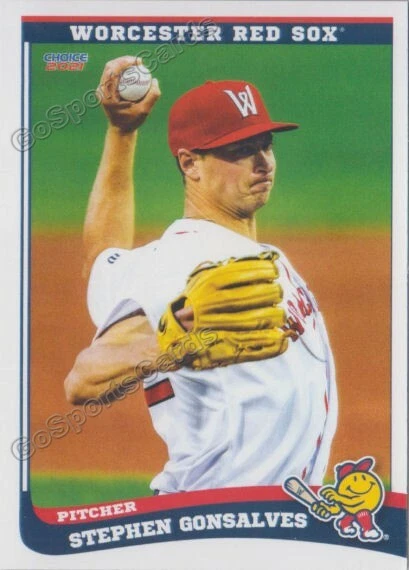 2021 Worcester Red Sox Stephen Gonsalves RC Rookie Boston - Image 1 of 1