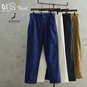New orSlow French Work Pants 03-5000 Herringbone 4 colors S-2XL New - Picture 1 of 17
