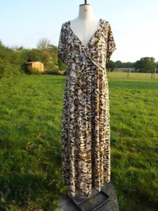 Soft Stretch Jersey Leaf Print Maxi Dress YOURS Plus Size 22 – 24 BNWT RP £36.99 - Picture 1 of 4