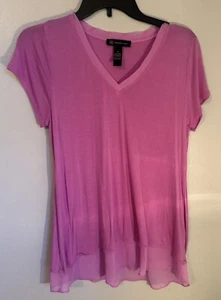 INC Pink Kurzarmshirt, Women’s Small Pink V-Neck Top, Women’s Clothes - Bild 1 von 8