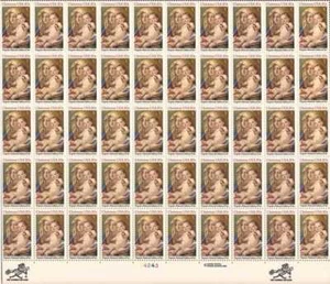 US Stamp - 1982 Madonna & Child - 50 Stamp Sheet - Scott #2026 - Picture 1 of 1