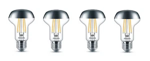 4x Philips LED Kopfspiegellampe silber E27 4W = 42W EEK:E (Spektrum A-G) - Bild 1 von 6