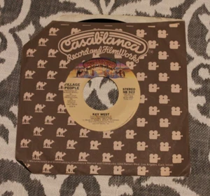 VILLAGE PEOPLE Macho Man / Key West 7" 45 EX WITH SLEEVE CASABLANCA - Picture 1 of 4
