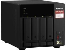 QNAP TS-473A (8GB SO-DIMM DDR4, AMD Ryzen V1500B) Tower Network Attached Storage - Black