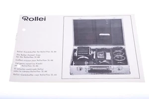 ✅ ROLLEI HOLDALL CASE FOR SL66 ORIGINAL PRODUCT GUIDE BROCHURE 6 LANGUAGES 123 - Picture 1 of 2
