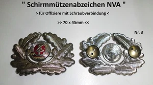 " Mützenabzeichen Offizier Nr. 3 "    NVA der DDR - Metall - Bild 1 von 1