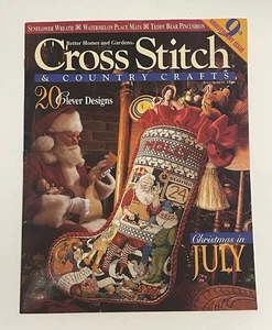 Vintage Juli/Aug 1994 Cross Stitch & Country Craft Magazin Weihnachtsstrumpf - Bild 1 von 5